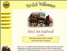 Tablet Screenshot of hotel-am-stadtwall.de